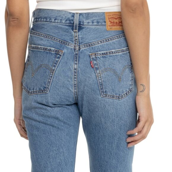 NEW Levi's 501® women Patch Jeans - Straight Leg  Rustic Craft  253 - Picture 4 of 6